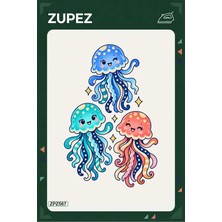 Zupez ZPZ567 – Denizanası Işık Dansı Ütüyle Uygulanabilir Transfer Baskı