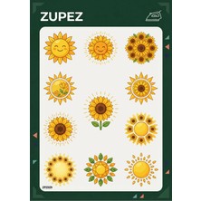 Zupez Ayçiçeği ve Güneş Temalı Ütüyle Uygulamalı Dekoratif Kumaş Transferi