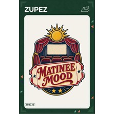 Zupez ZPZ735 – Matinee Mood Ütüyle Uygulanabilir Transfer Baskı