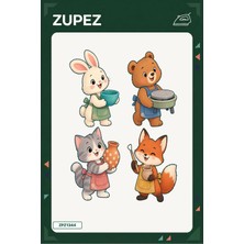 Zupez Minik Seramik Atölyesi 19X25 cm Ütüyle Uygulanan Baskı ZPZ1344