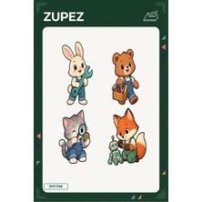Zupez Minik Tamir Köşesi 19X25 cm Ütüyle Uygulanan Baskı ZPZ1198