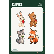 Zupez Minik Elma Bahçesi 19X25 cm Ütüyle Uygulanan Baskı ZPZ1241