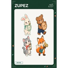 Zupez Minik Zaman Atölyesi 19X25 cm Ütüyle Uygulanan Baskı ZPZ1161