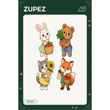Zupez Minik Pazar Günü 19X25 cm Ütüyle Uygulanan Baskı ZPZ1331