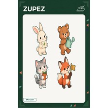 Zupez Minik Bahçe Postası 19X25 cm Ütüyle Uygulanan Baskı ZPZ1223