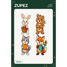 Zupez Minik Hasat Sepeti 19X25 cm Ütüyle Uygulanan Baskı ZPZ1451