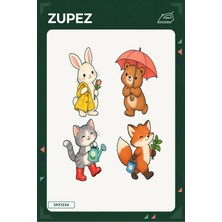 Zupez Minik Yağmur Bahçesi 19X25 cm Ütüyle Uygulanan Baskı ZPZ1234
