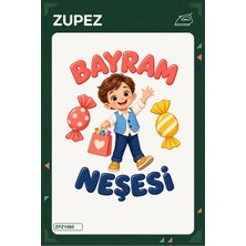 Zupez Bayram Neşesi 19X25 cm Ütüyle Uygulanan Baskı ZPZ1060