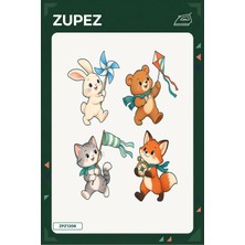 Zupez Minik Rüzgâr Oyunu 19X25 cm Ütüyle Uygulanan Baskı ZPZ1206