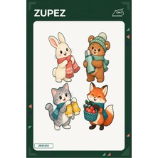 Zupez Minik Kış Pazarı 19X25 cm Ütüyle Uygulanan Baskı ZPZ1312