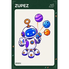 Zupez ZPZ574 – Dost Robot Veri Topluyor Ütüyle Uygulanabilir Transfer Baskı