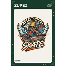 Zupez ZPZ669 – After School Skate Badge Ütüyle Uygulanabilir Transfer Baskı