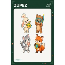Zupez Minik Denizaltı Kulübü 19X25 cm Ütüyle Uygulanan Baskı ZPZ1249