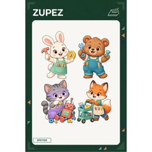 Zupez Minik Tamir Atölyesi 19X25 cm Ütüyle Uygulanan Baskı ZPZ1125