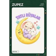 Zupez Tatlı Rüyalar 19X25 cm Ütüyle Uygulanan Baskı ZPZ1106