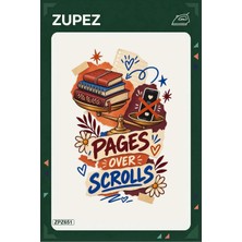 Zupez ZPZ651 – Pages Over Scrolls Ütüyle Uygulanabilir Transfer Baskı