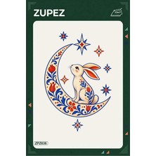 Zupez ZPZ636 – Ay Işığı Tavşanı Ütüyle Uygulanabilir Transfer Baskı