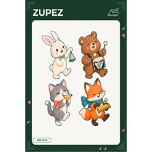 Zupez Minik Ses Bahçesi 19X25 cm Ütüyle Uygulanan Baskı ZPZ1179