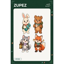 Zupez Minik Kamp Ateşi 19X25 cm Ütüyle Uygulanan Baskı ZPZ1393