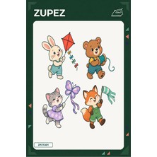 Zupez Minik Uçurtma Kulübü 19X25 cm Ütüyle Uygulanan Baskı ZPZ1301