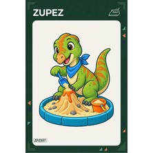 Zupez ZPZ557 – Dino Kum Havuzu Ütüyle Uygulanabilir Transfer Baskı