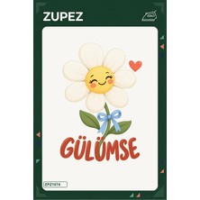 Zupez Gülümse Papatya 19X25 cm Ütüyle Uygulanan Baskı ZPZ1074
