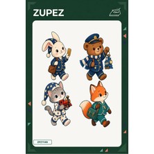 Zupez Minik Gece Treni 19X25 cm Ütüyle Uygulanan Baskı ZPZ1149