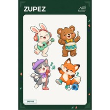 Zupez Minik Müzik Kutusu 19X25 cm Ütüyle Uygulanan Baskı ZPZ1115