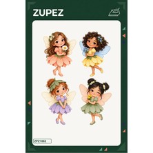 Zupez Çiçek Perileri 19X25 cm Ütüyle Uygulanan Baskı ZPZ1062
