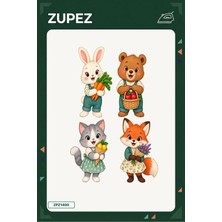 Zupez Minik Sokak Pazarı 19X25 cm Ütüyle Uygulanan Baskı ZPZ1400