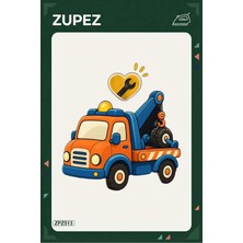 Zupez ZPZ513 – Çekici Yardıma Geliyor Ütüyle Uygulanabilir Transfer Baskı