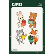 Zupez Minik Elma Bahçesi 19X25 cm Ütüyle Uygulanan Baskı ZPZ1295