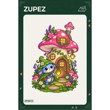 Zupez ZPZ615 – Mantar Ev Bekçisi Ütüyle Uygulanabilir Transfer Baskı