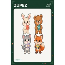 Zupez Minik Oyun Atölyesi 19X25 cm Ütüyle Uygulanan Baskı ZPZ1438