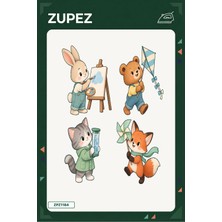 Zupez Minik Bulut Atölyesi 19X25 cm Ütüyle Uygulanan Baskı ZPZ1184