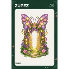 Zupez ZPZ616 – Işıklı Kelebek Kapısı Ütüyle Uygulanabilir Transfer Baskı