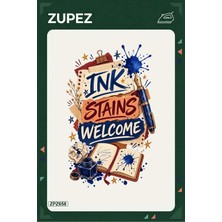 Zupez ZPZ658 – Ink Stains Welcome Ütüyle Uygulanabilir Transfer Baskı