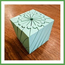 Bezos 3D Baskı Twisting Küp - Mekanik Dönen Bulmaca Küpü-Mint Mgc