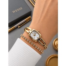 Wesse Mini Kasa Vintage Seri Çelik Kordon ve Kasa 2 Yıl Garantili Kadın Kol Saati BWL.303703.S