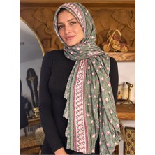 Keskin Aksesuar Kadın Leopar Zebra ve Puantiye Desenli Krınkil Şal Çok Desenli
