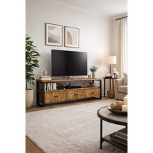 Kıymık Home Sümbül Tv Ünitesi - Size Özel Üretim - Gerçek Ağaç - Köknar