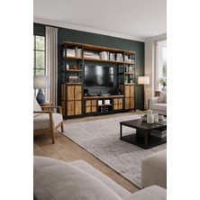 Kıymık Home Aster V2 Tv Ünitesi - Size Özel Üretim - Gerçek Ağaç - Köknar