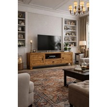 Kıymık Home Lavanta Tv Ünitesi - Size Özel Üretim - Gerçek Ağaç - Köknar