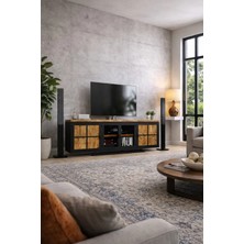 Kıymık Home Manolya Tv Ünitesi - Size Özel Üretim - Gerçek Ağaç - Köknar
