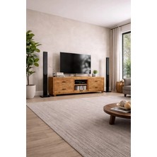 Kıymık Home Papatya Tv Ünitesi - Size Özel Üretim - Gerçek Ağaç - Köknar