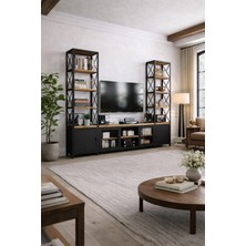 Kıymık Home Mimoza Tv Ünitesi - Size Özel Üretim - Gerçek Ağaç - Köknar
