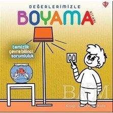 TeknoKapsül Temizlik Çevre Bilinci Sorumluluk - Değerlerimizle Boyama Kitabı