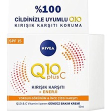 Nıvea Q10 Plus C Kırışıklık Karşıtı Spf 15 Gündüz Bakım Kremi Enerji (50 Ml)