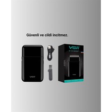USB Şarjlı Traş Makinesi – Piston + Ağ Başlık, 600 MAH Batarya
