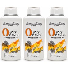 Bettina Barty Spicy Orange Portakal Kokulu Banyo ve Duş Jeli 3 x 500 ml